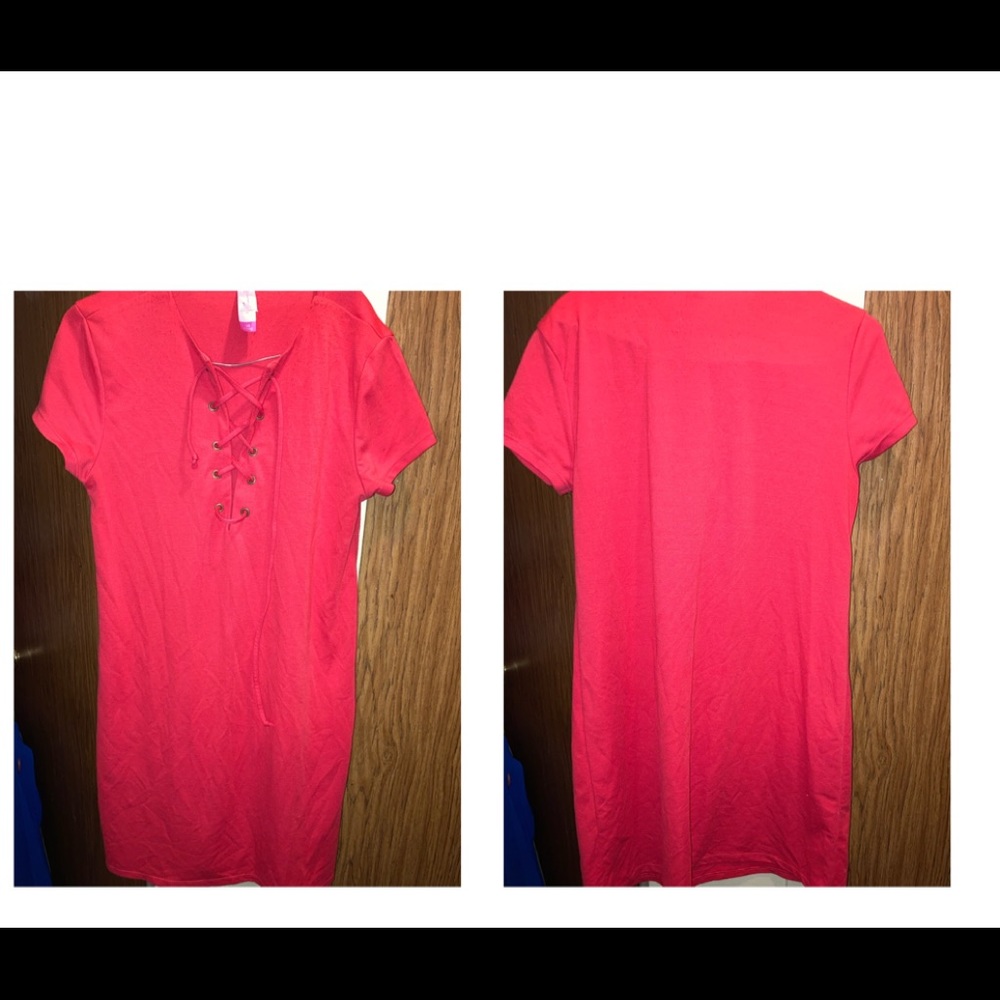 Red Mini Shift Dress